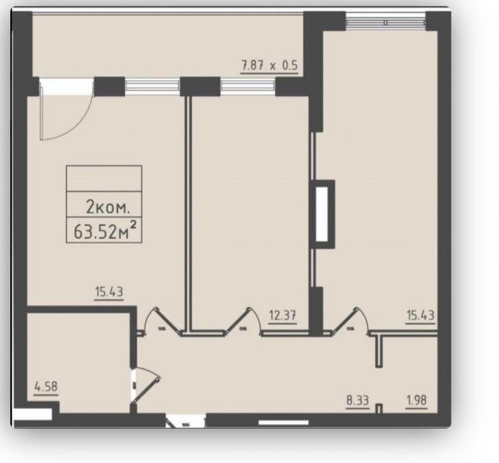 продажа двухкомнатной квартиры номер A-173690 в Киевском районе, фото номер 3